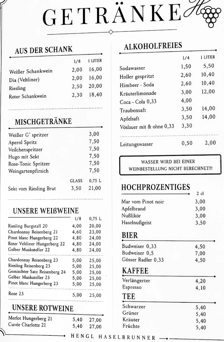 Speisekarte photo 1
