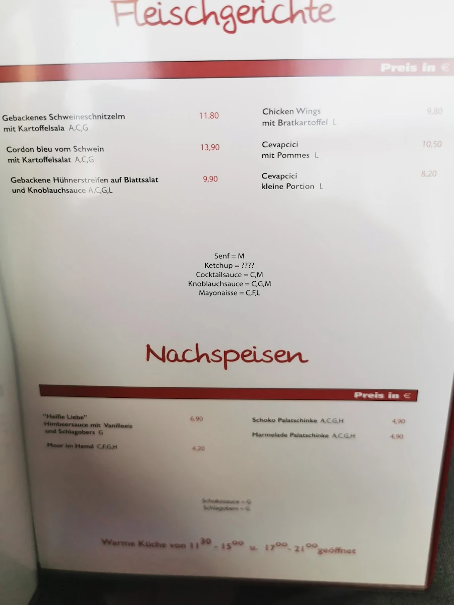 Speisekarte photo 5