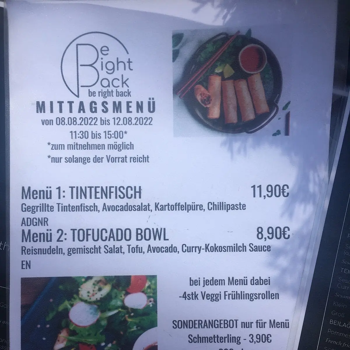 Speisekarte photo 2