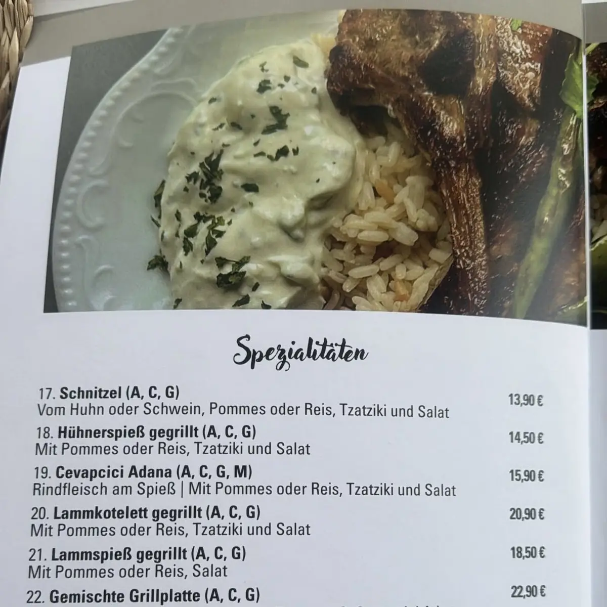 Speisekarte photo 5