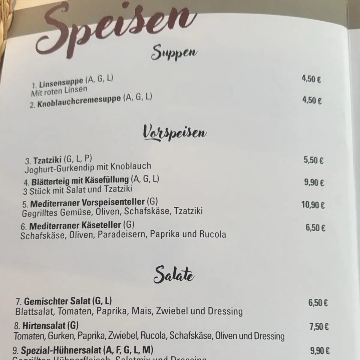 Speisekarte photo 7