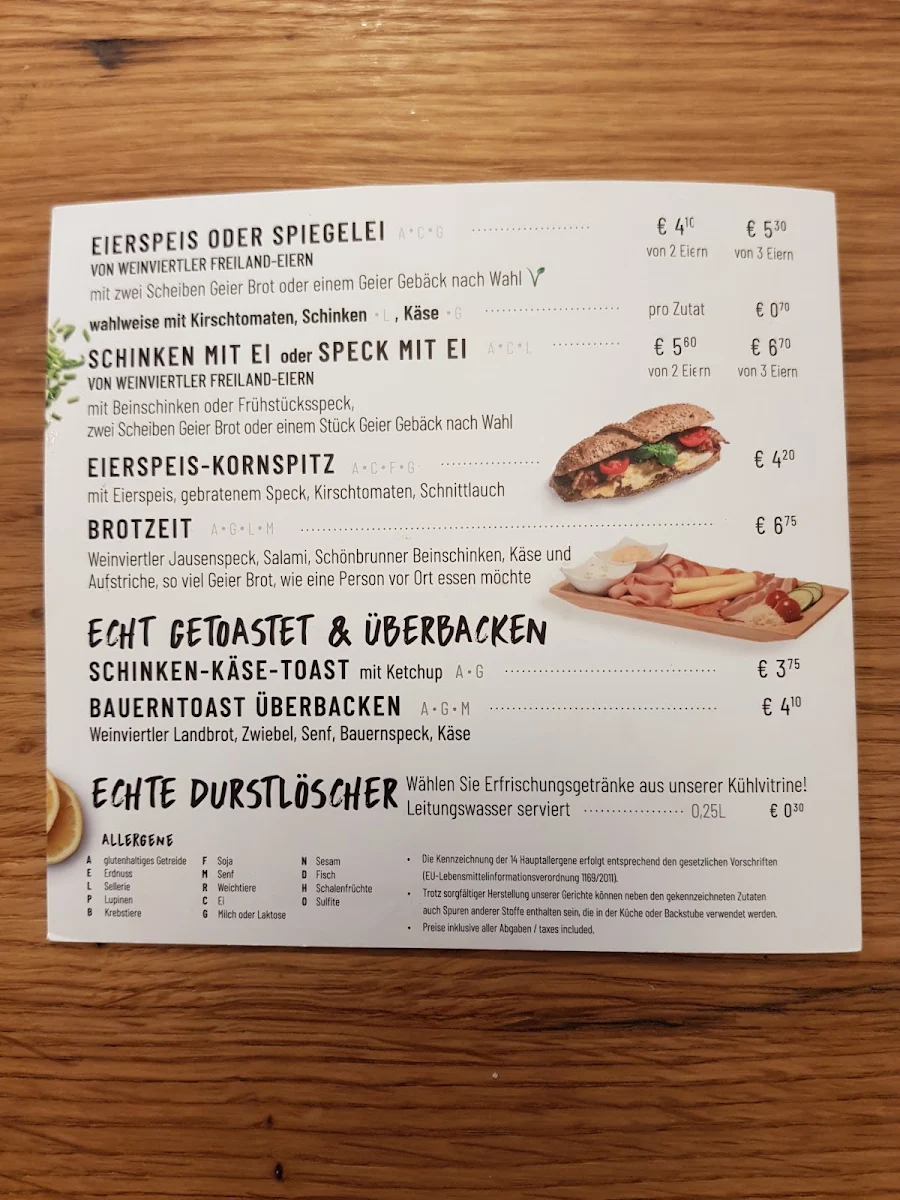 Speisekarte photo 1