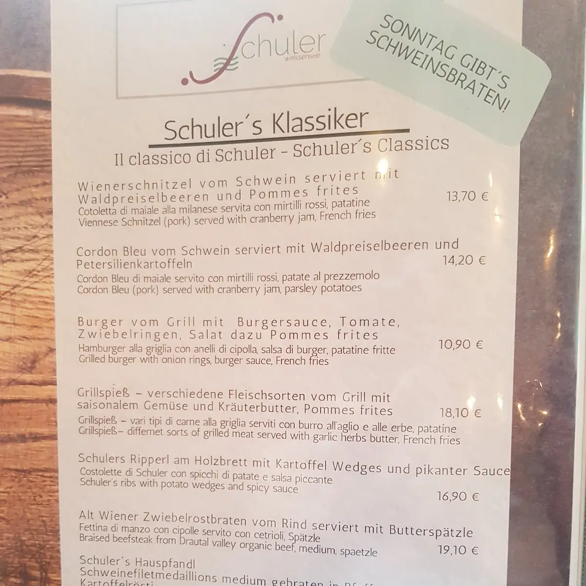 Speisekarte photo 8