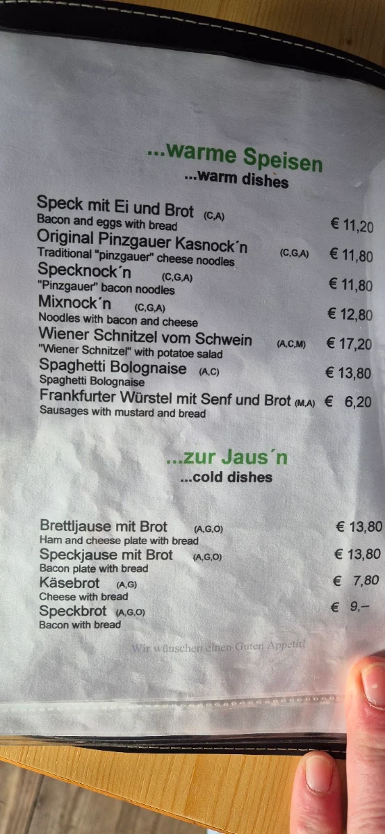 Speisekarte photo 1