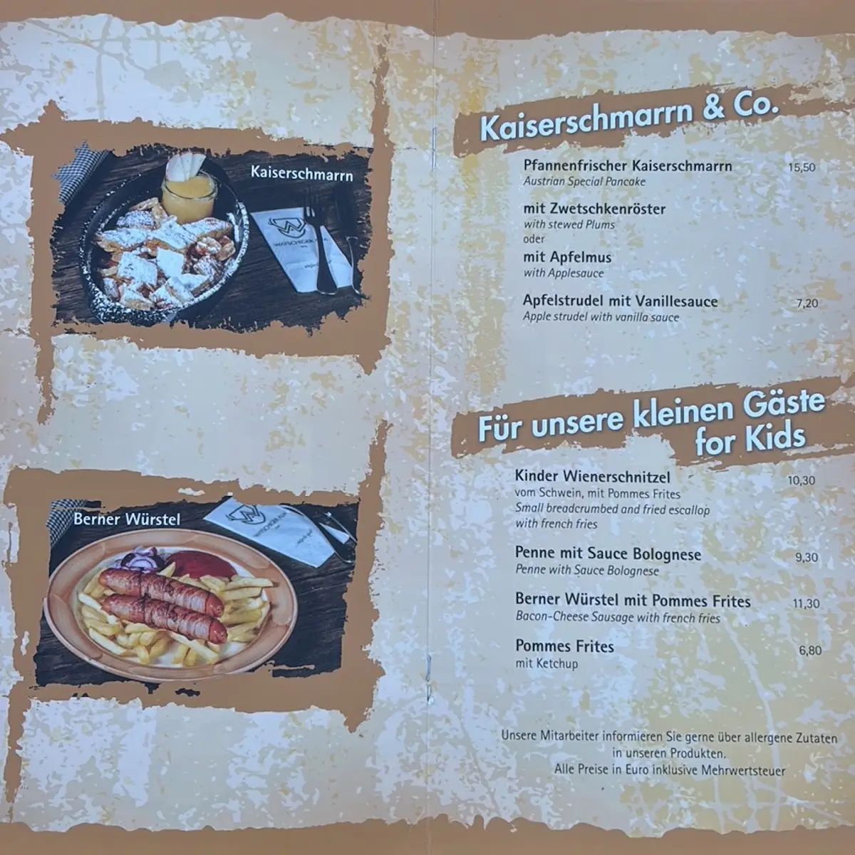 Speisekarte photo 2
