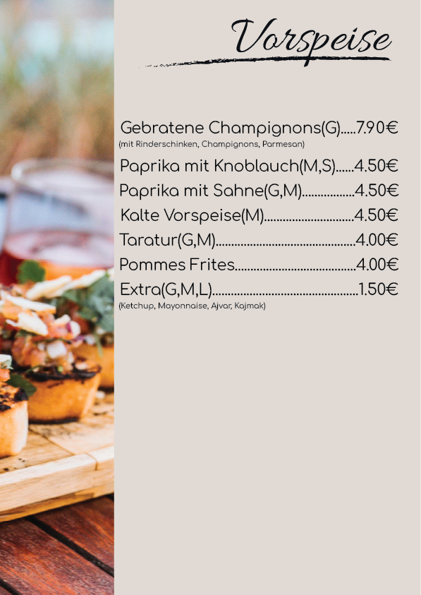 Speisekarte photo 10