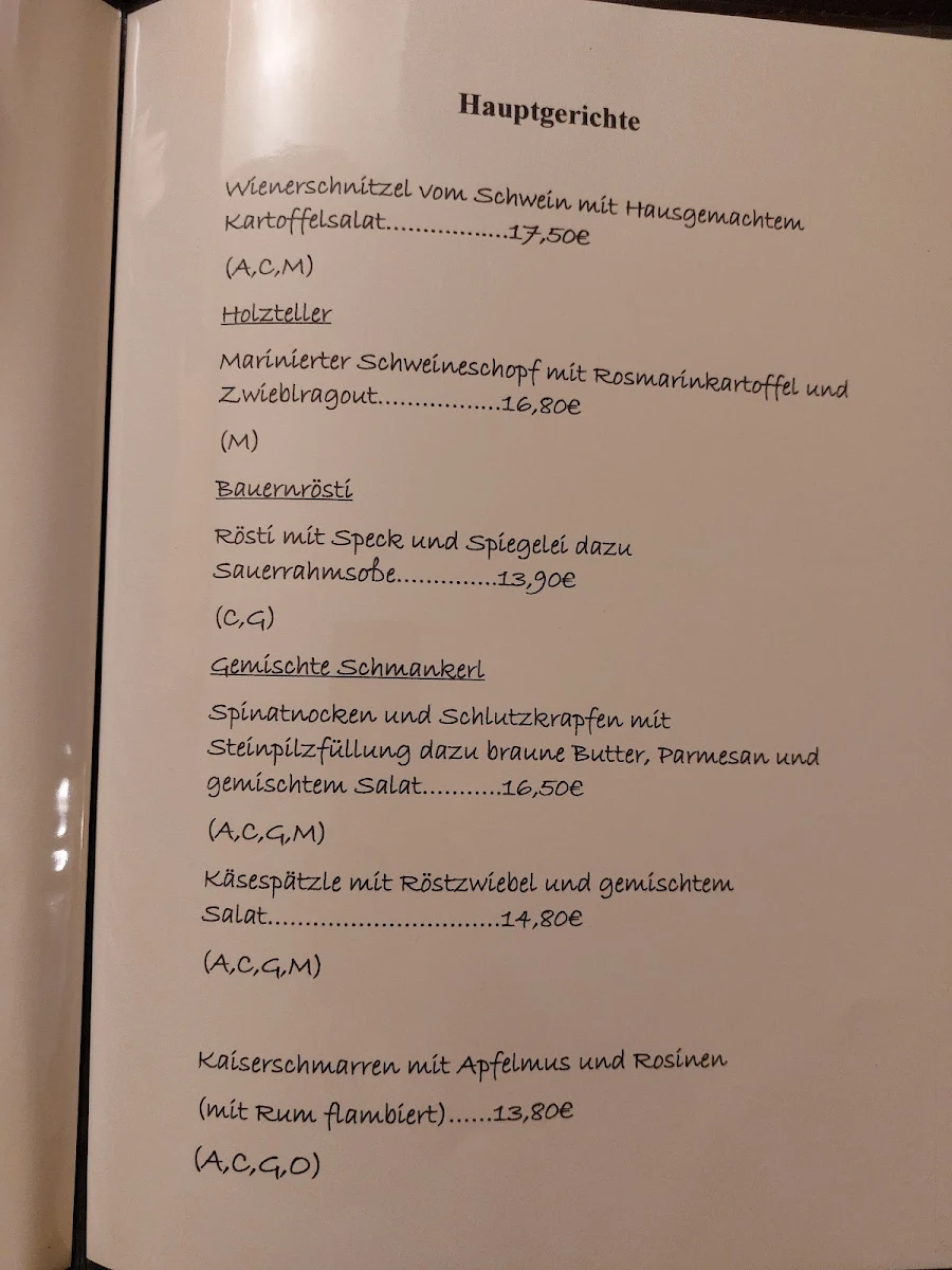 Speisekarte photo 4