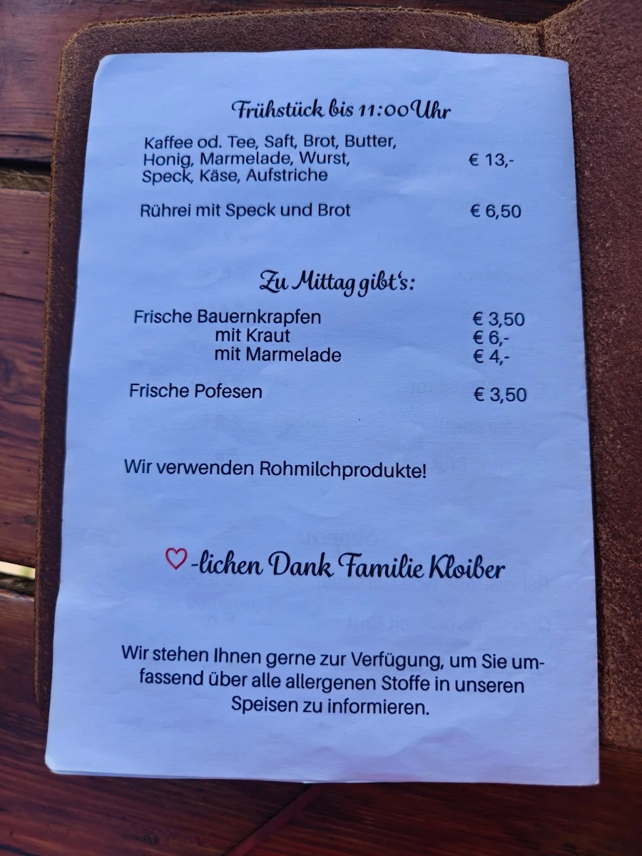 Speisekarte photo 1
