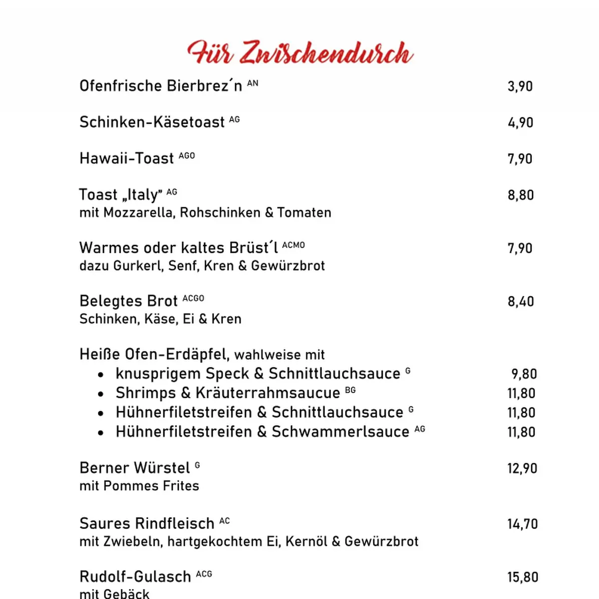 Speisekarte photo 6