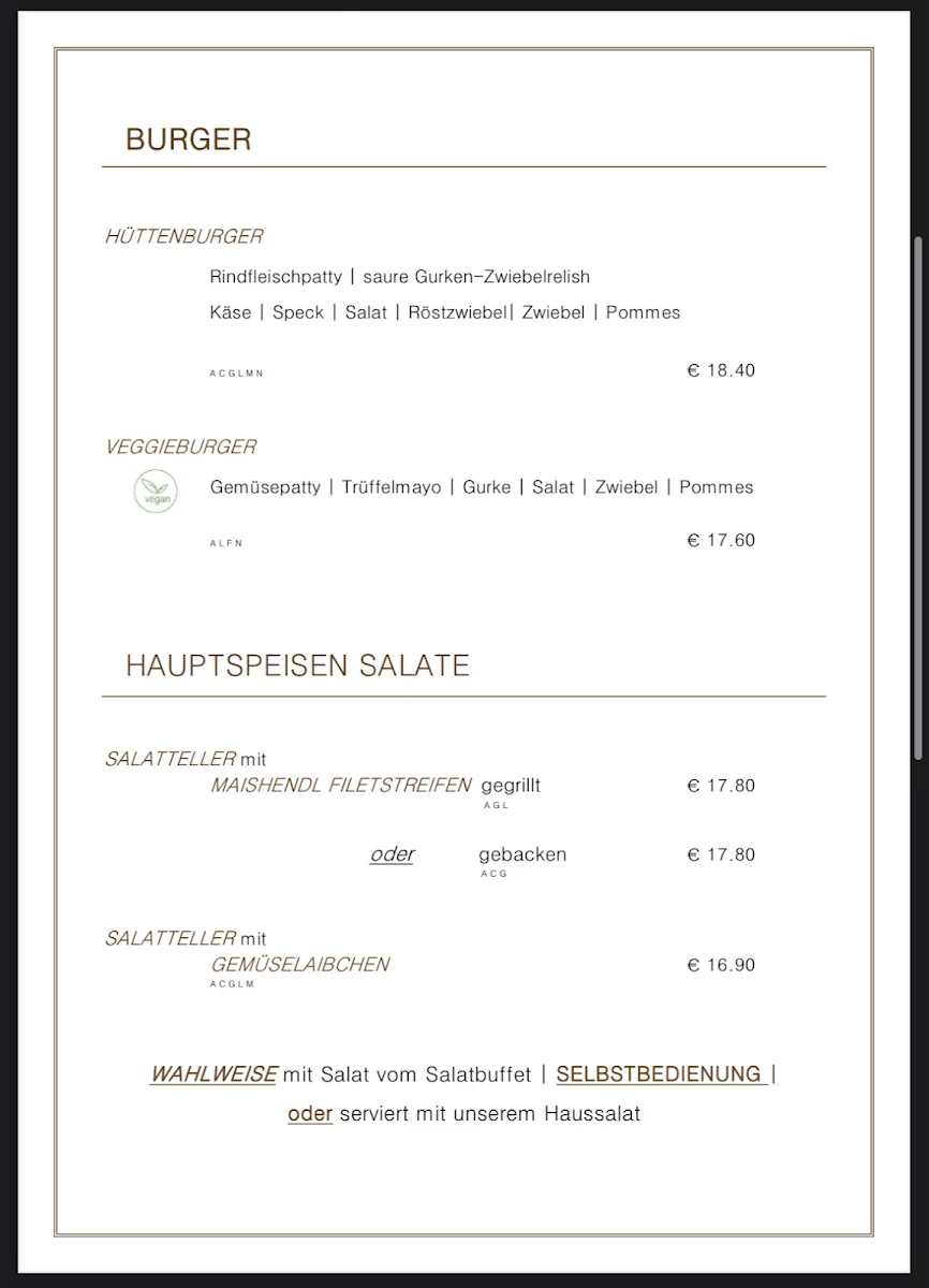 Speisekarte photo 3