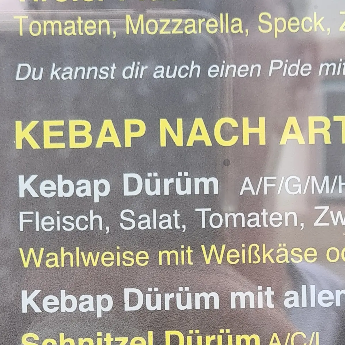 Speisekarte photo 2