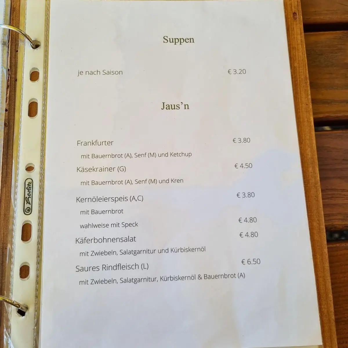 Speisekarte photo 7