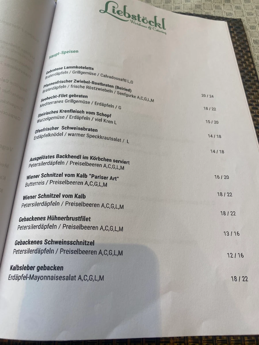 Speisekarte photo 4