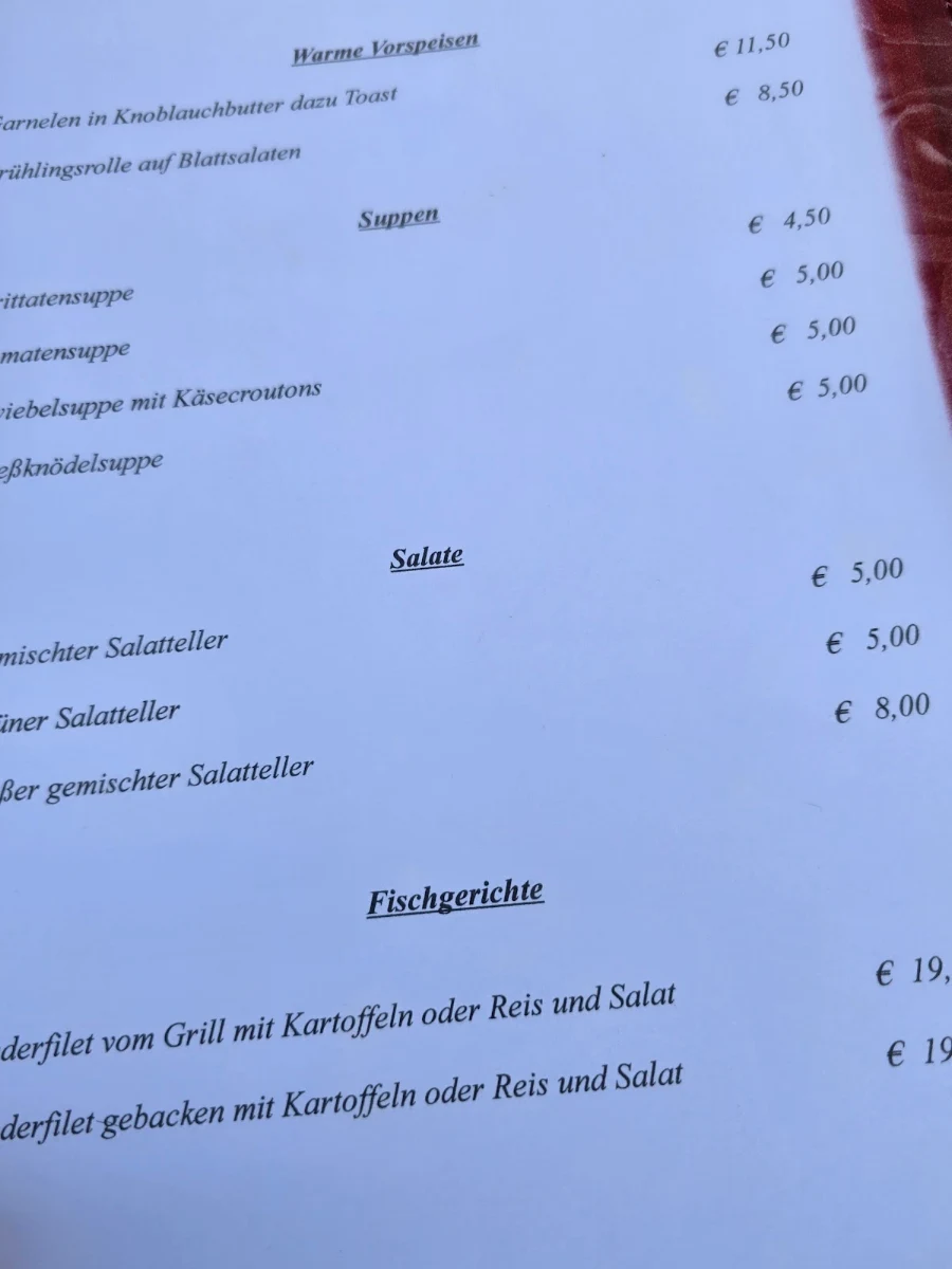 Speisekarte photo 2