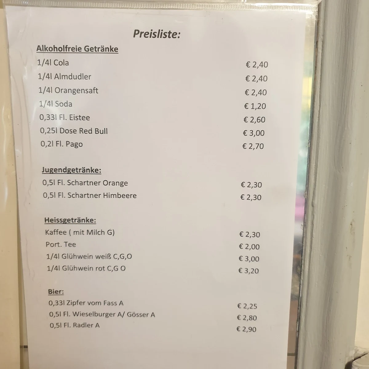 Speisekarte photo 1
