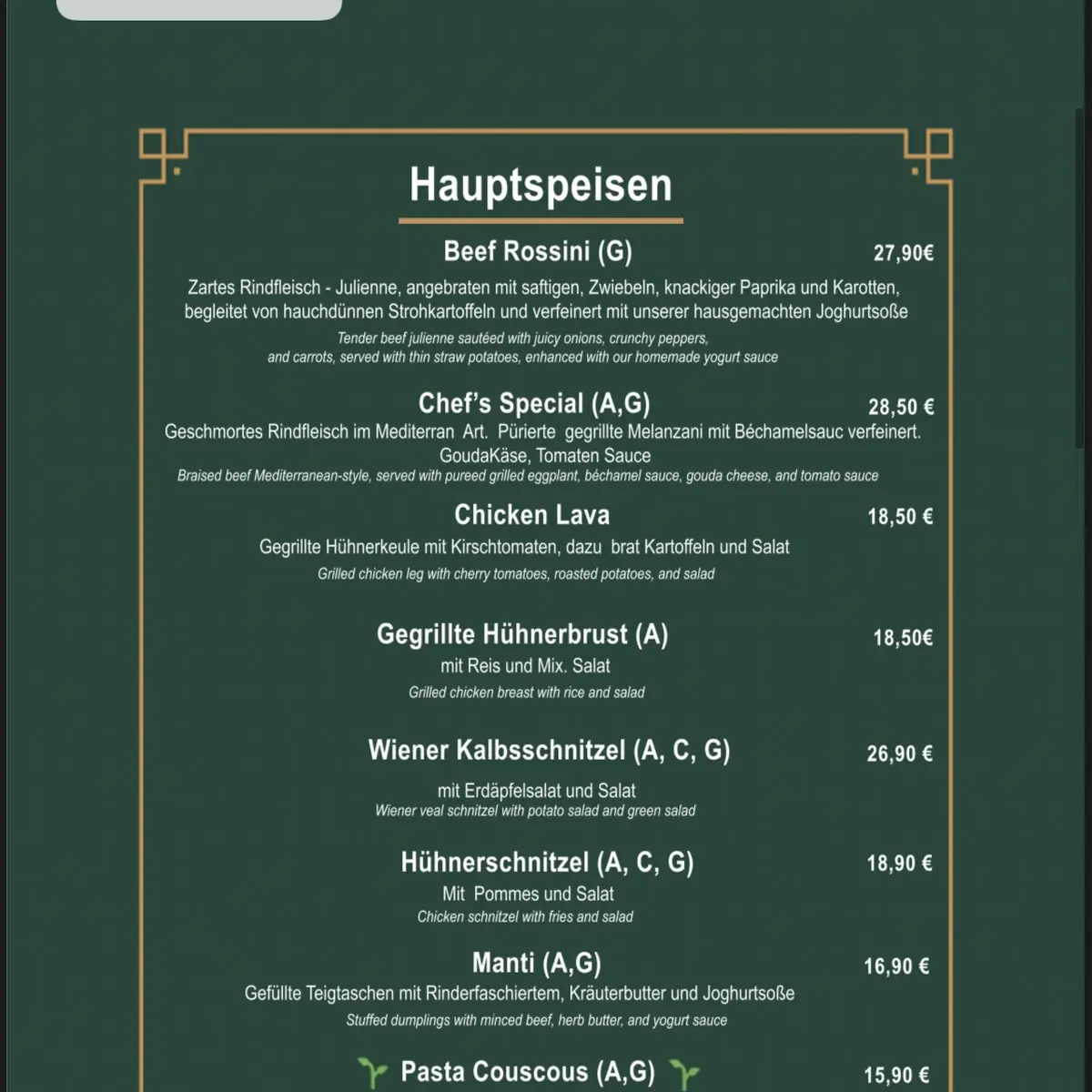 Speisekarte photo 6