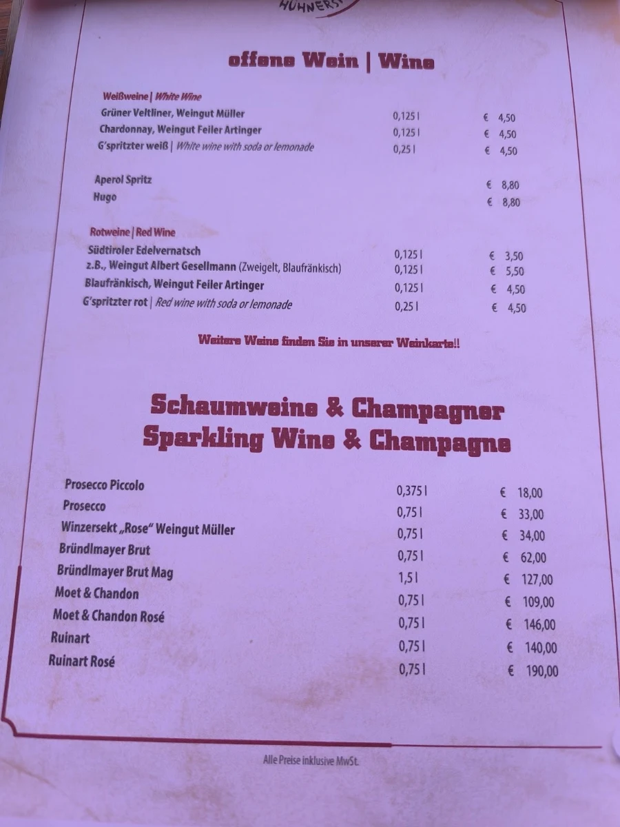 Speisekarte photo 3