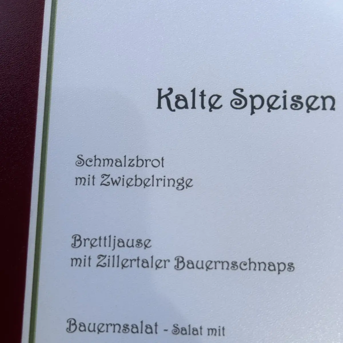 Speisekarte photo 5