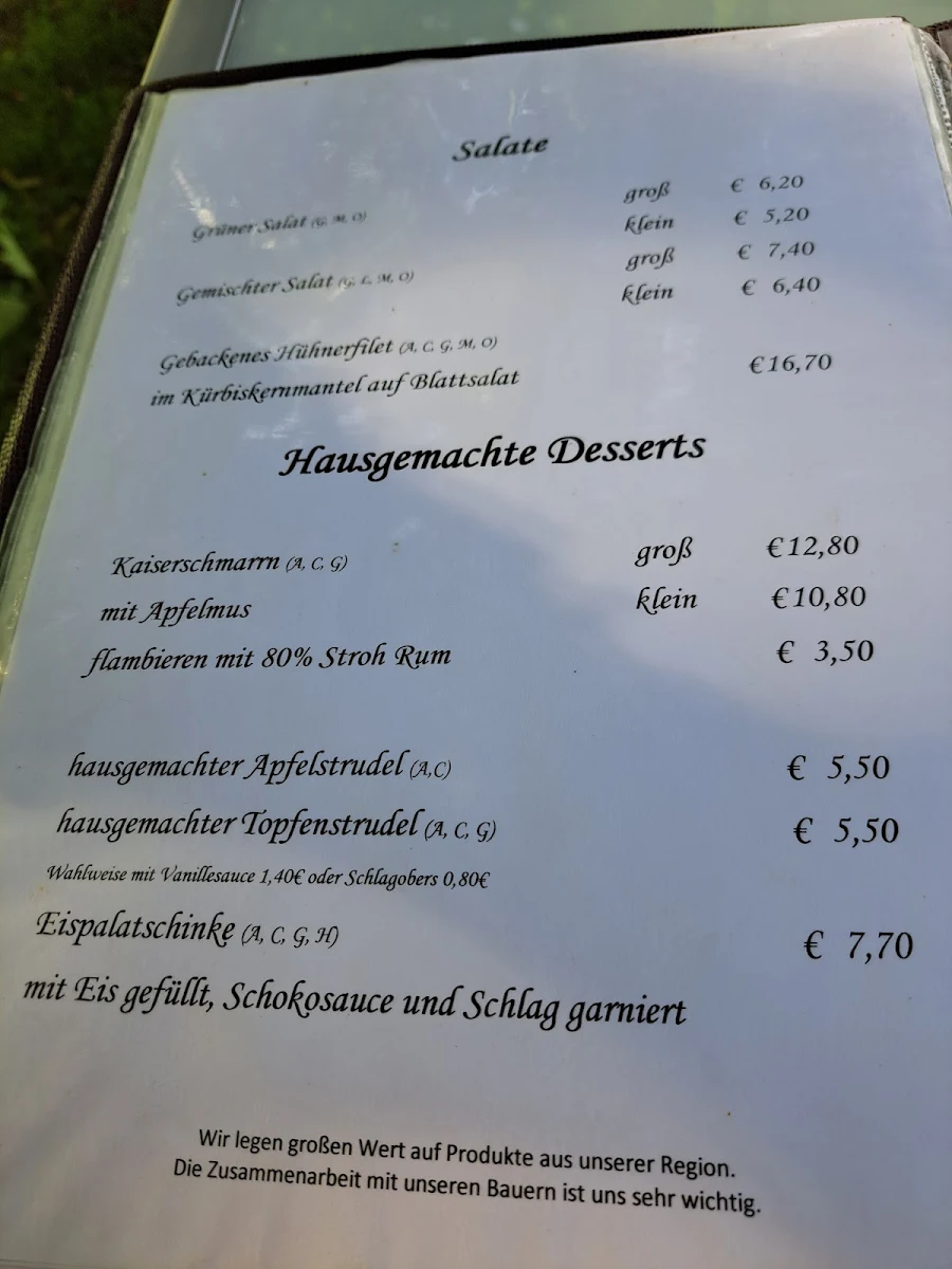Speisekarte photo 2