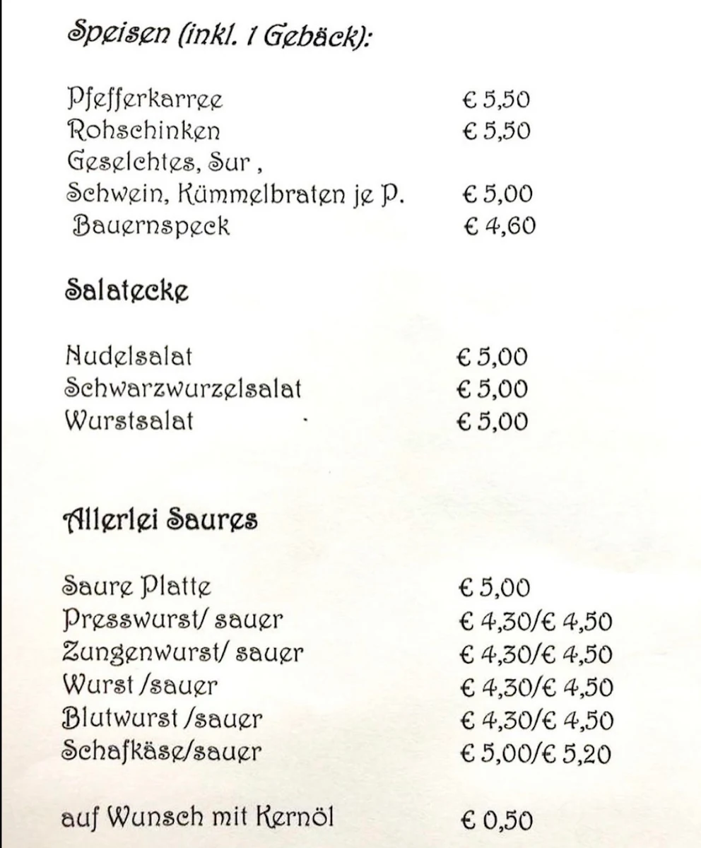 Speisekarte photo 1