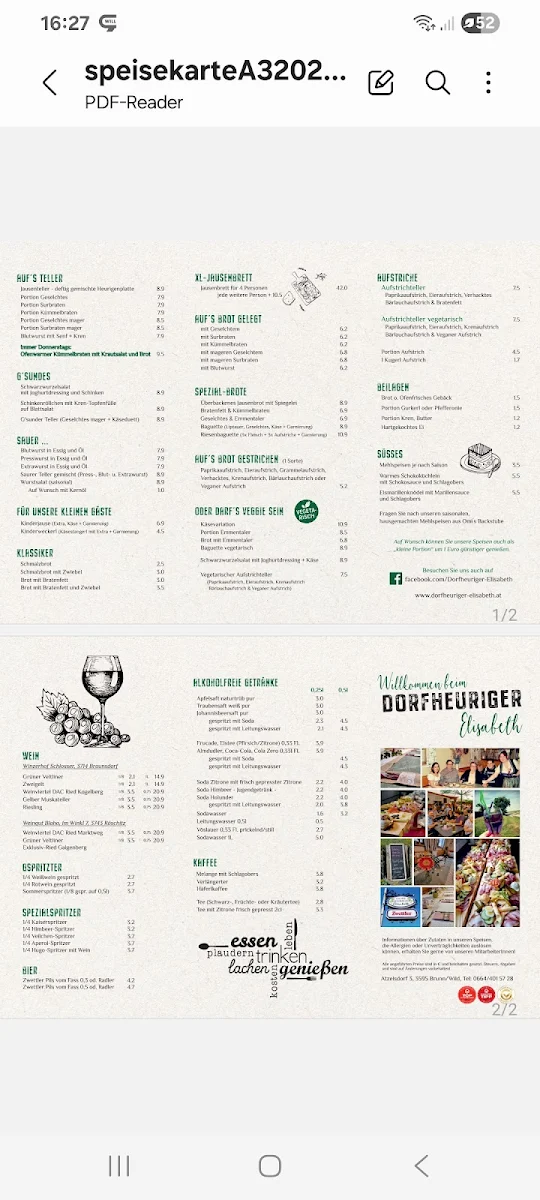 Speisekarte photo 1