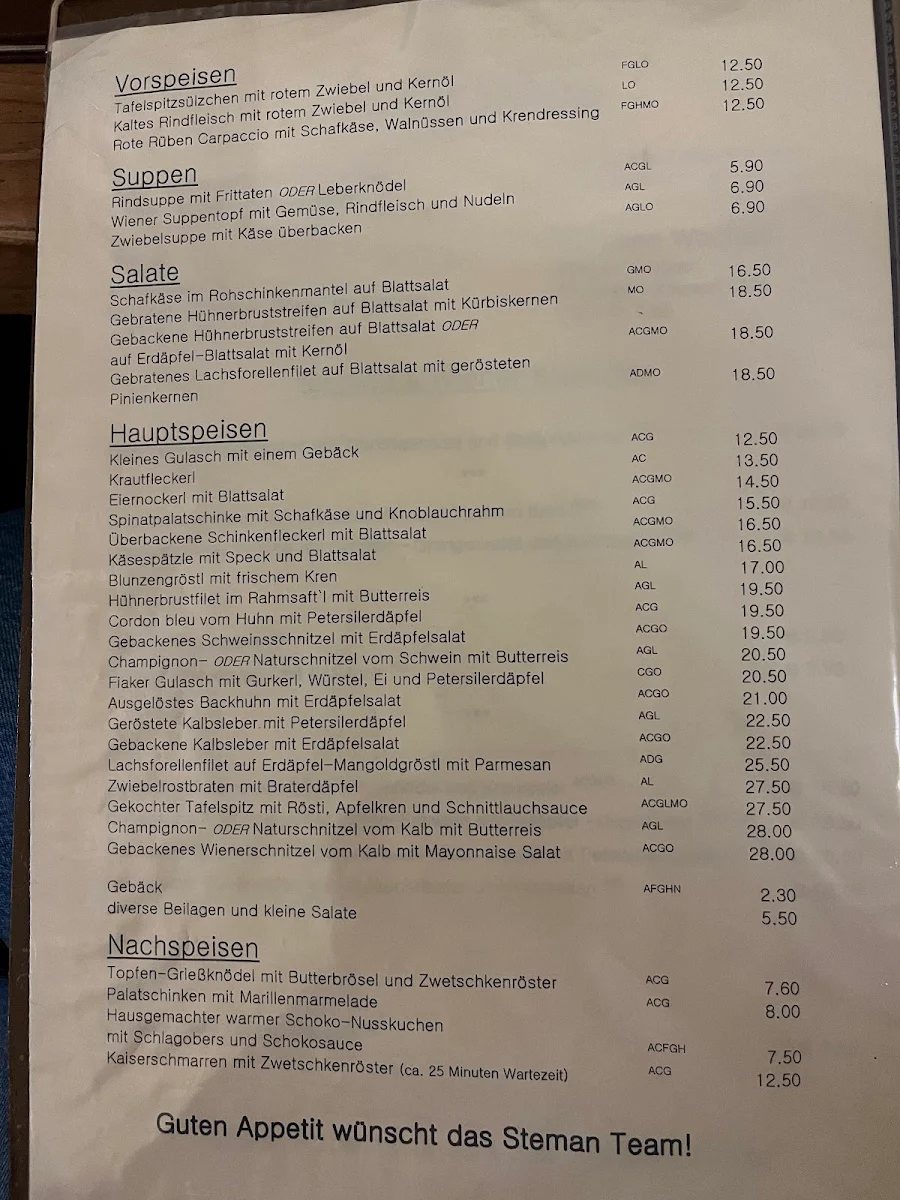 Speisekarte photo 1