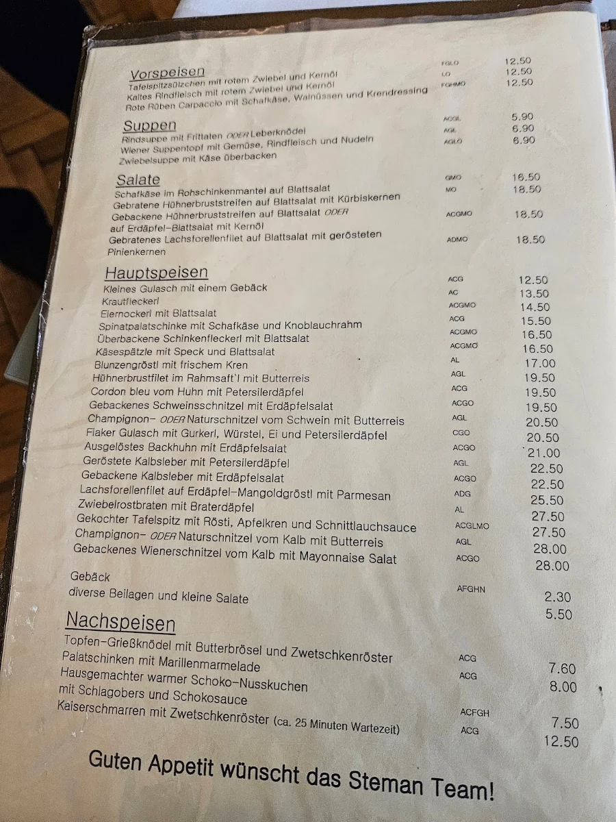 Speisekarte photo 2