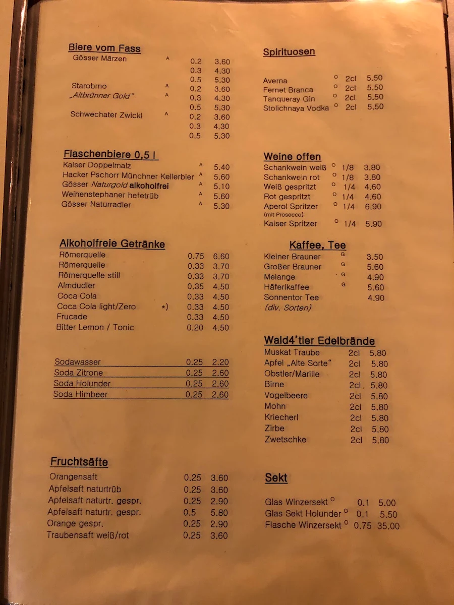 Speisekarte photo 4