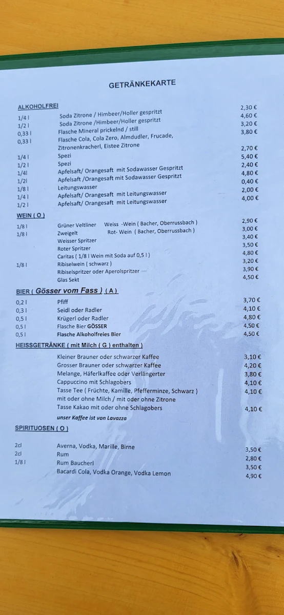 Speisekarte photo 2