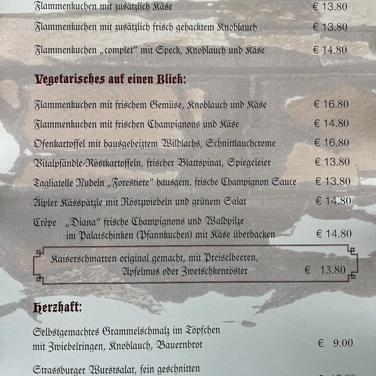 Speisekarte photo 4