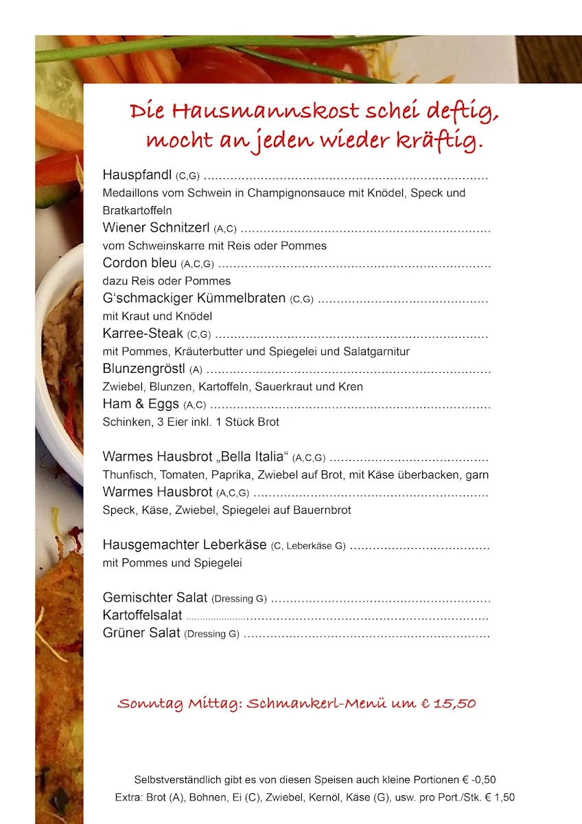 Speisekarte photo 2