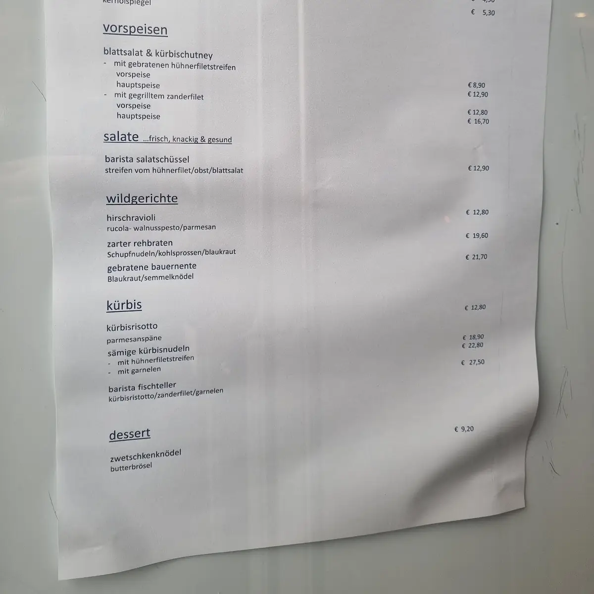 Speisekarte photo 3