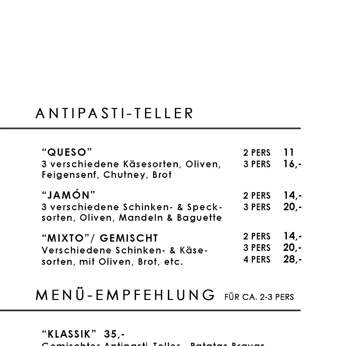 Speisekarte photo 5