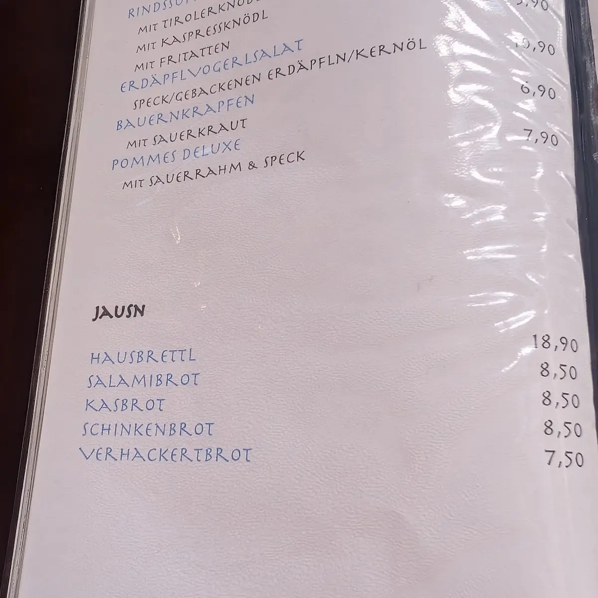 Speisekarte photo 1