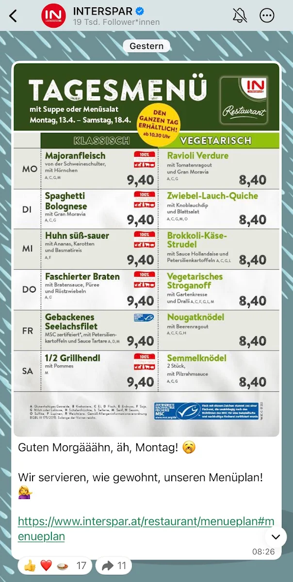 Speisekarte photo 1