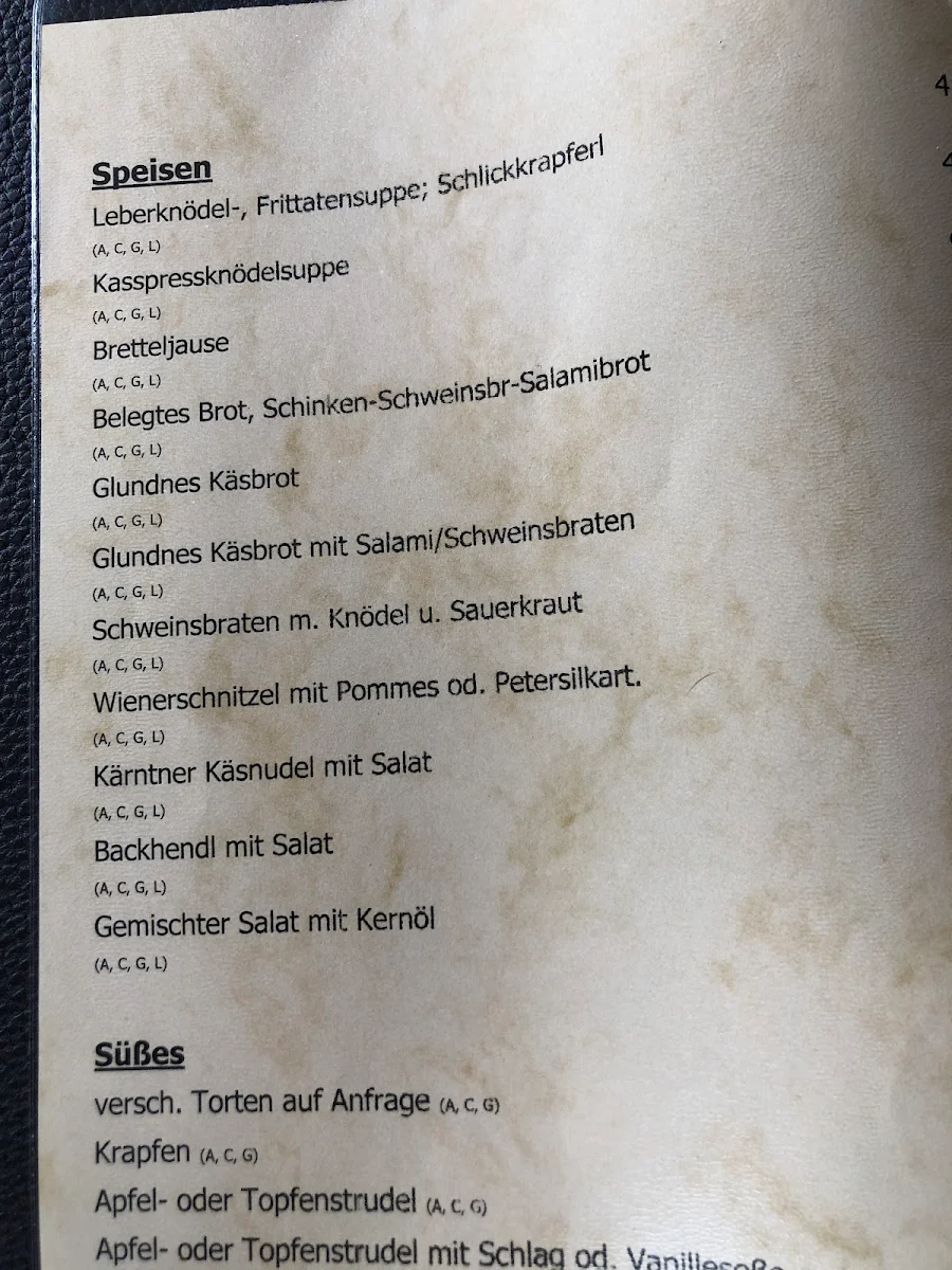 Speisekarte photo 1