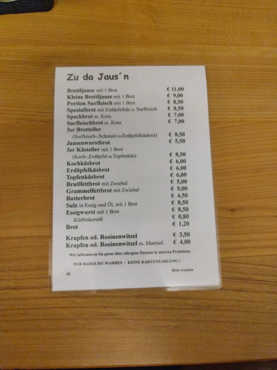 Speisekarte photo 1