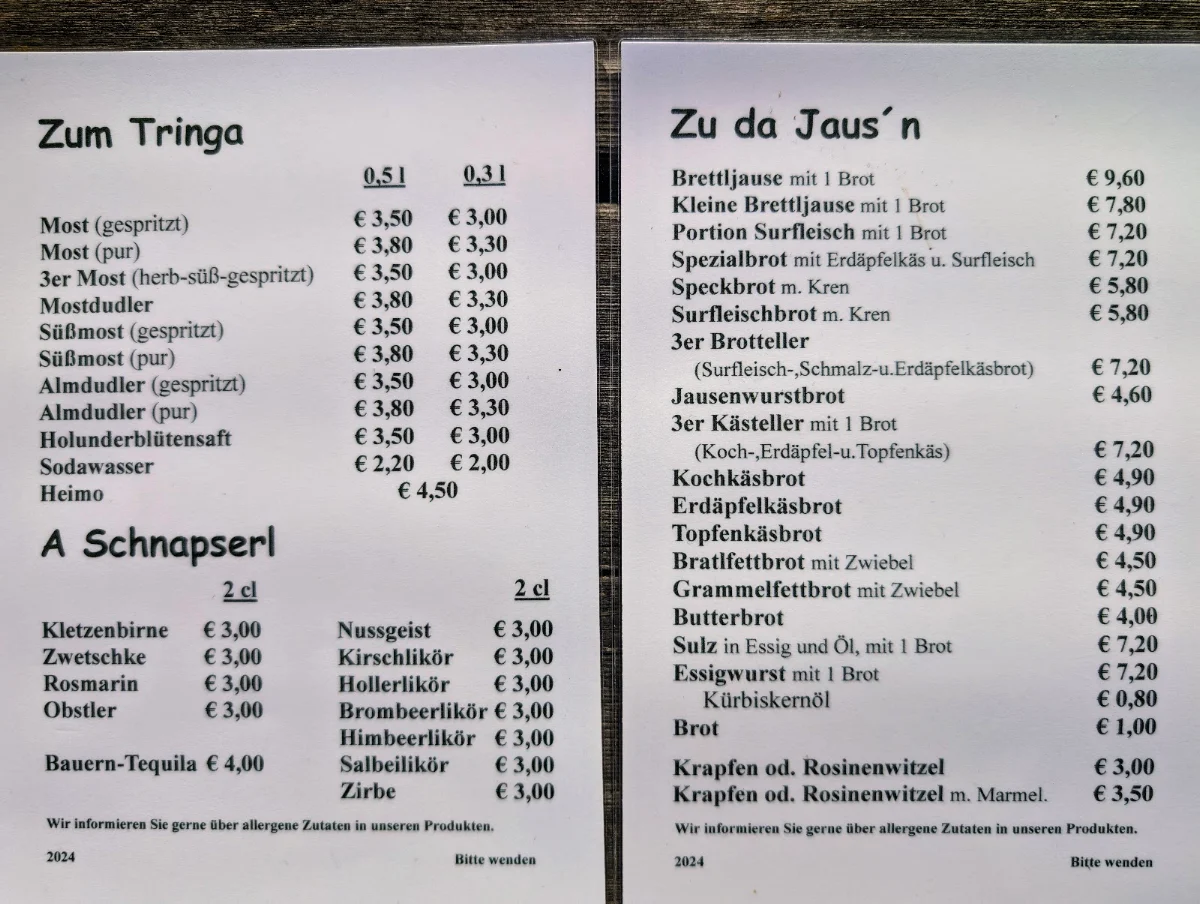 Speisekarte photo 2