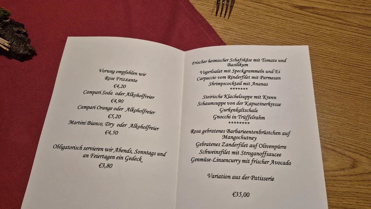 Speisekarte photo 2