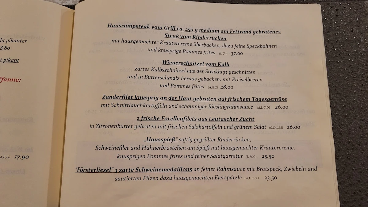Speisekarte photo 2