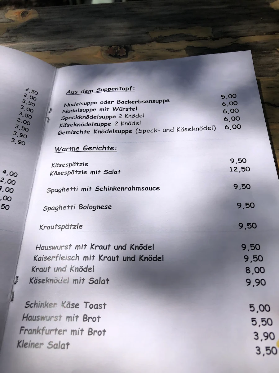 Speisekarte photo 3