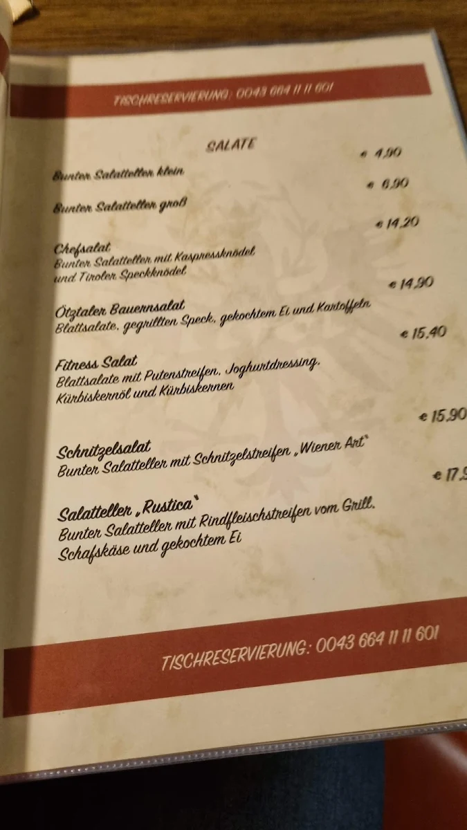 Speisekarte photo 3
