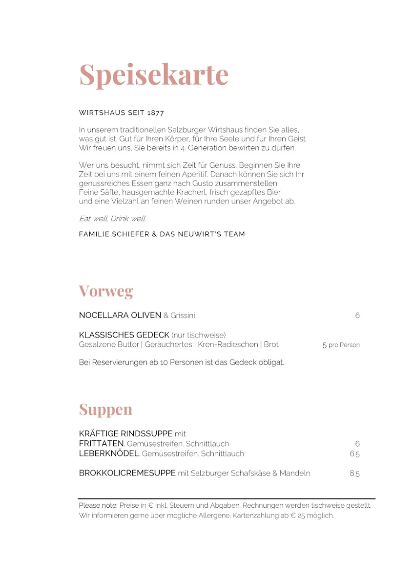Speisekarte photo 2