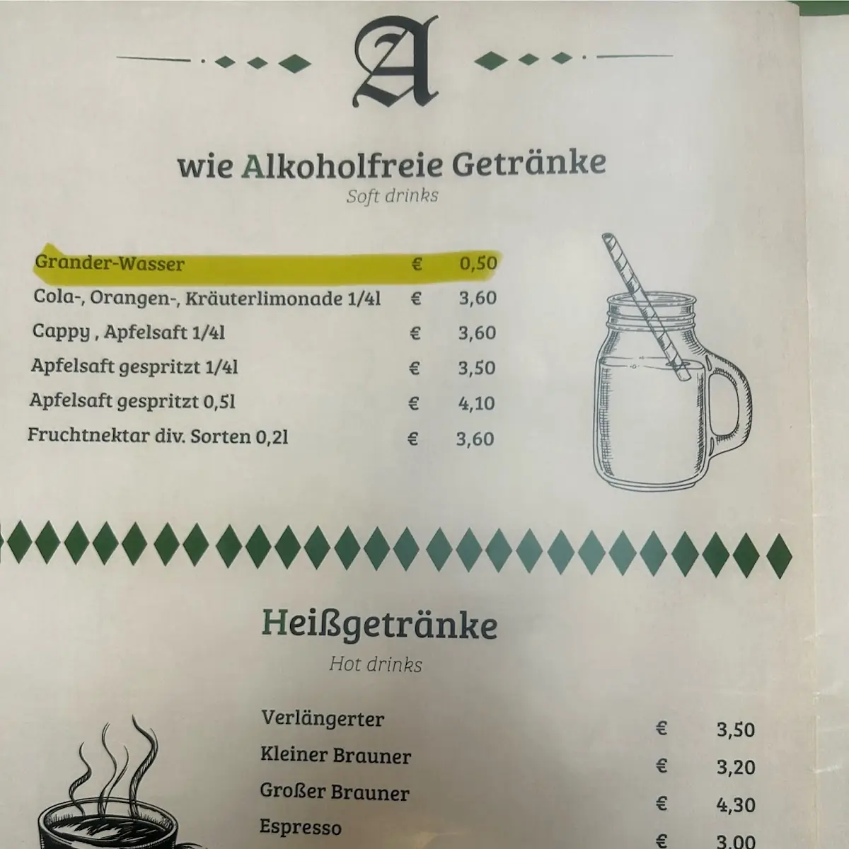 Speisekarte photo 3