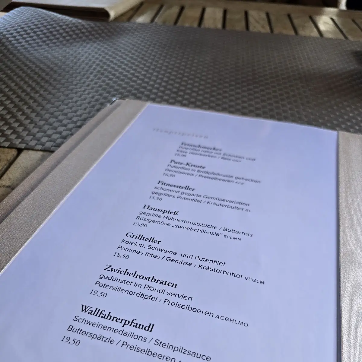 Speisekarte photo 3