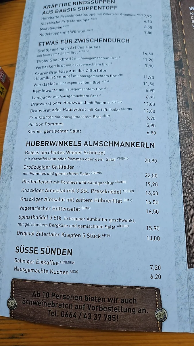 Speisekarte photo 1