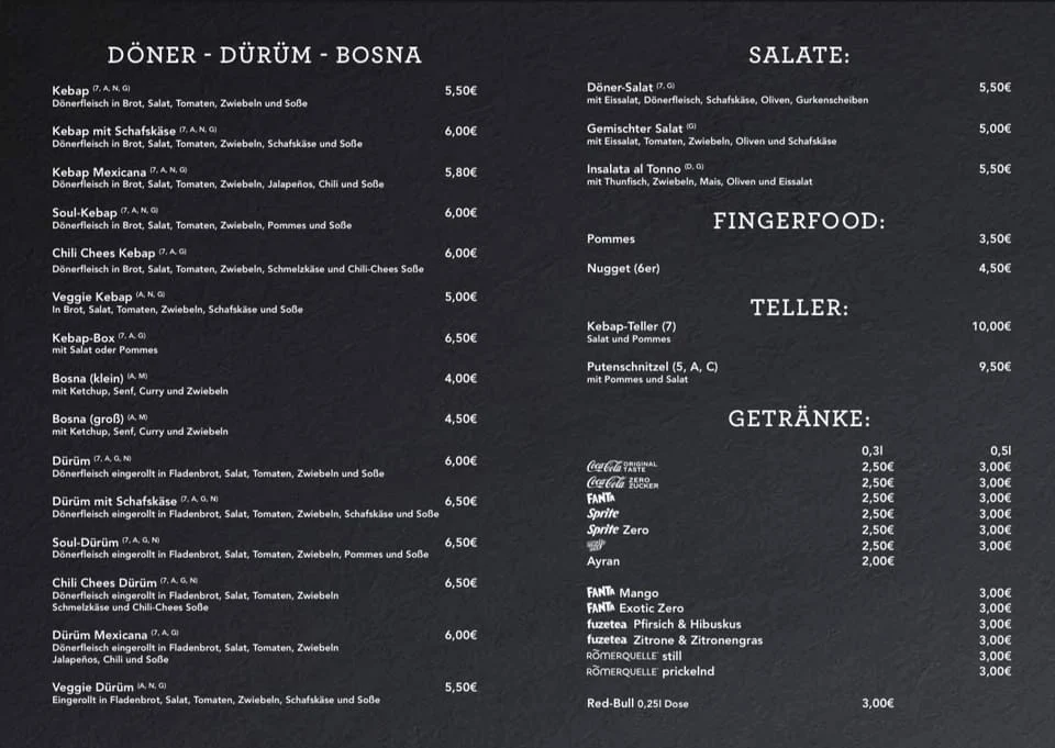 Speisekarte photo 1