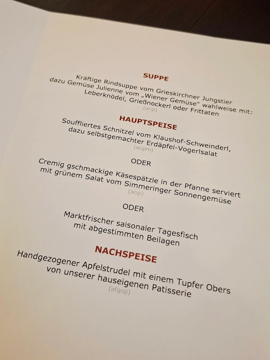 Speisekarte photo 1