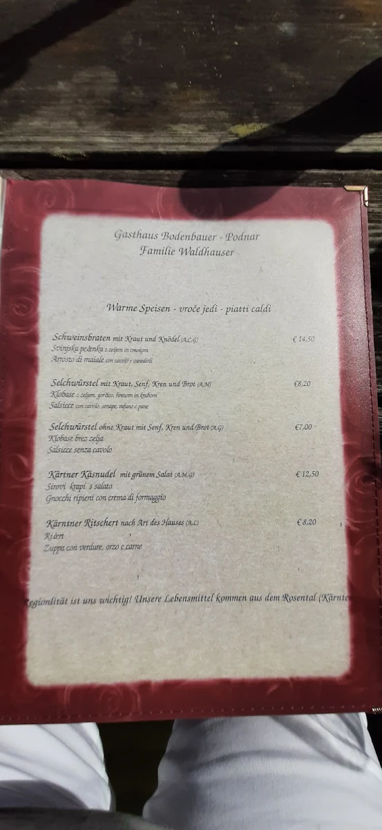 Speisekarte photo 1