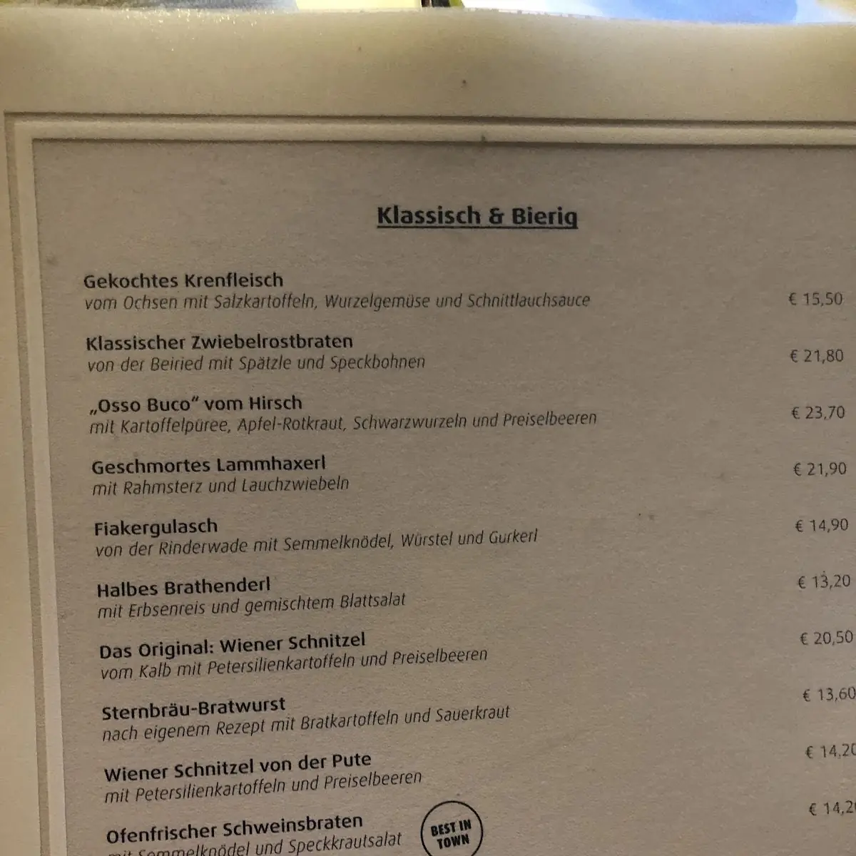Speisekarte photo 8